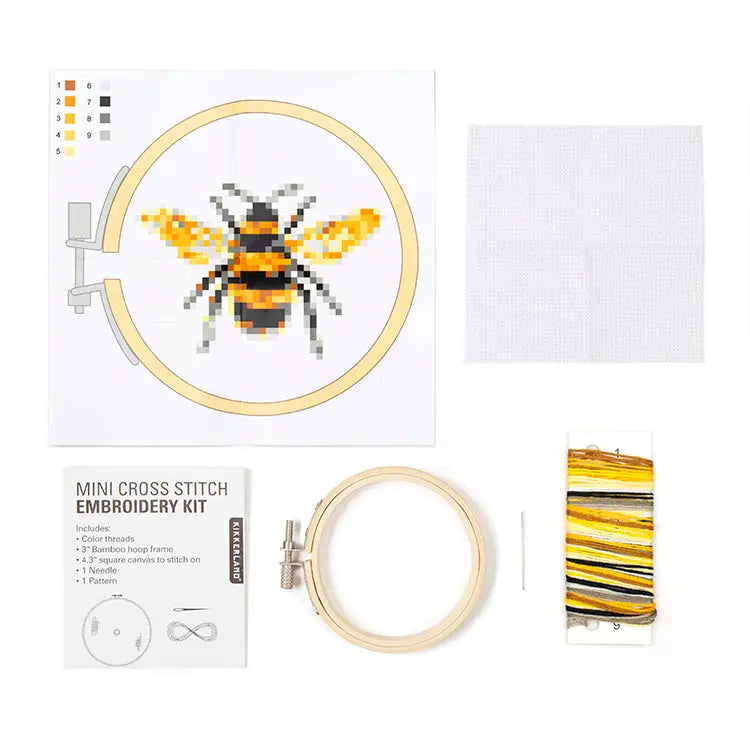 Bee Mini Cross Stitch