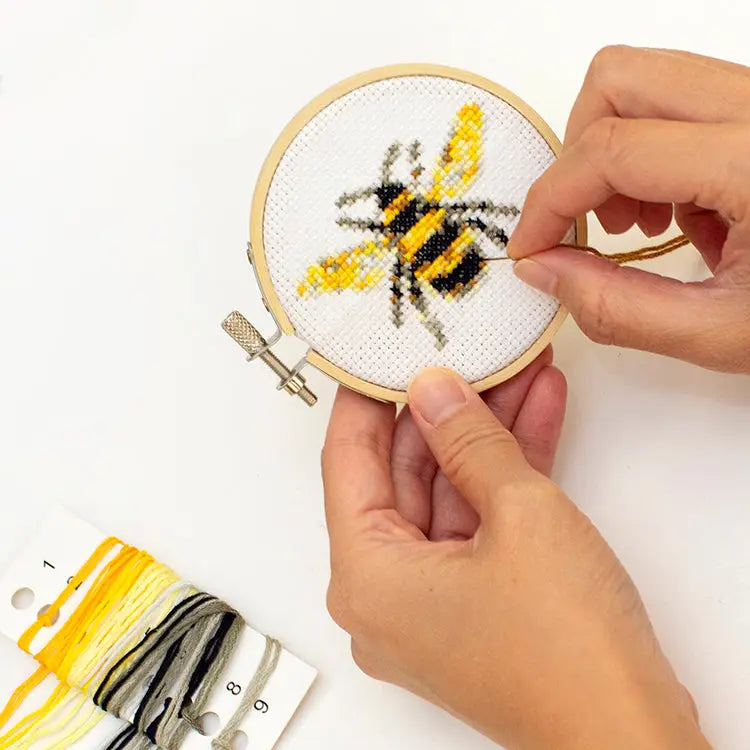 Bee Mini Cross Stitch