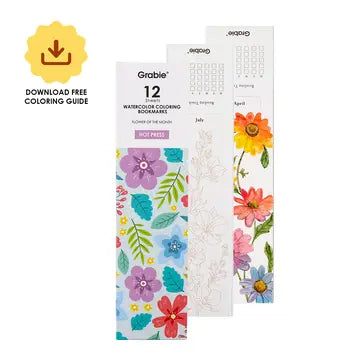 Water Coloring Book Marks Set of 12