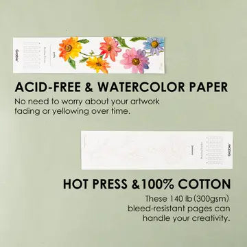 Water Coloring Book Marks Set of 12