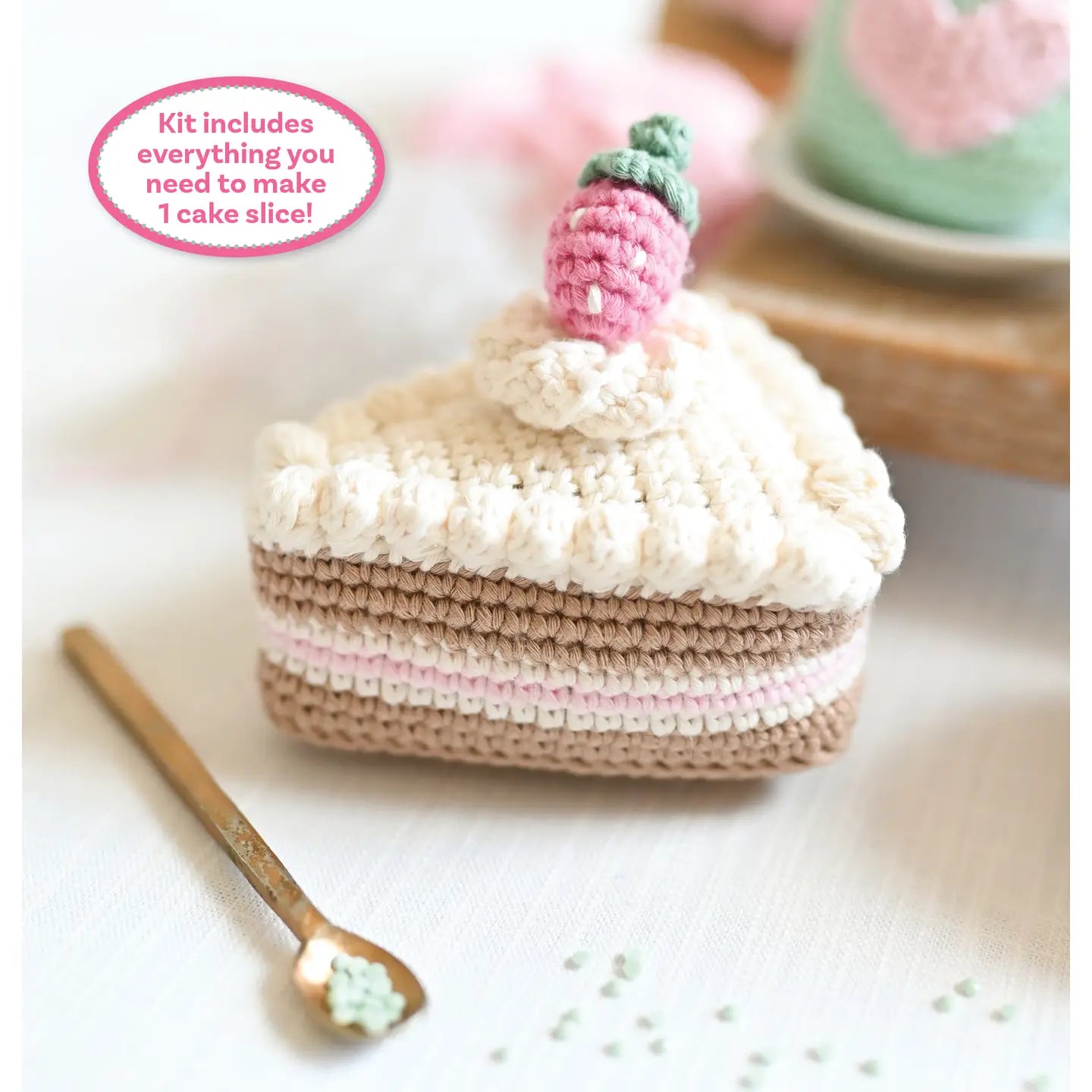 Cake Slice Crochet Kit