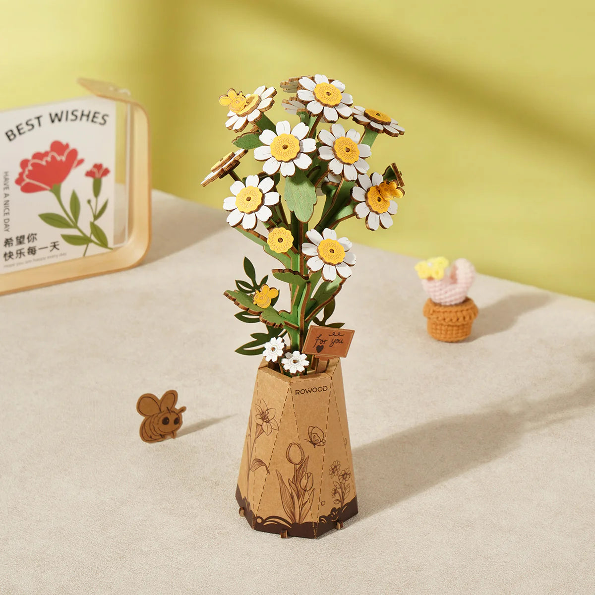 Chamomile Wooden Flower