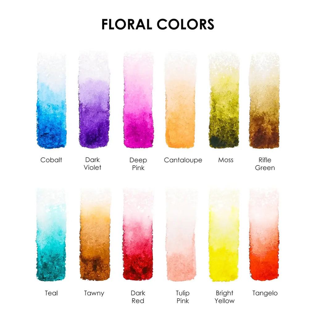 Floral Water Coloring Pocket Set