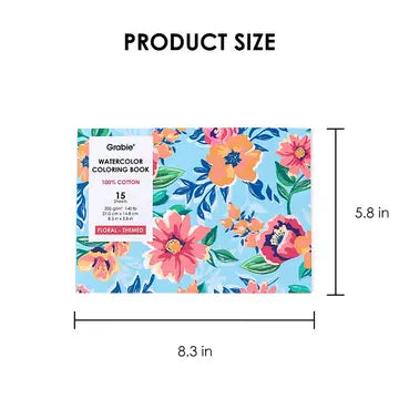 Floral-Themed Water Coloring Book