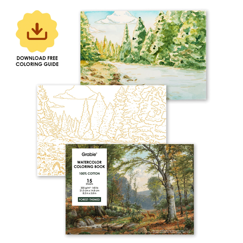 Forrest-Themed Water Coloring Book