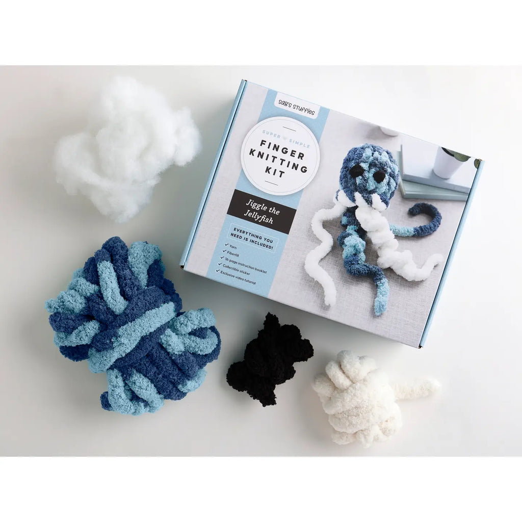 Jellyfish Finger Knitting Kit
