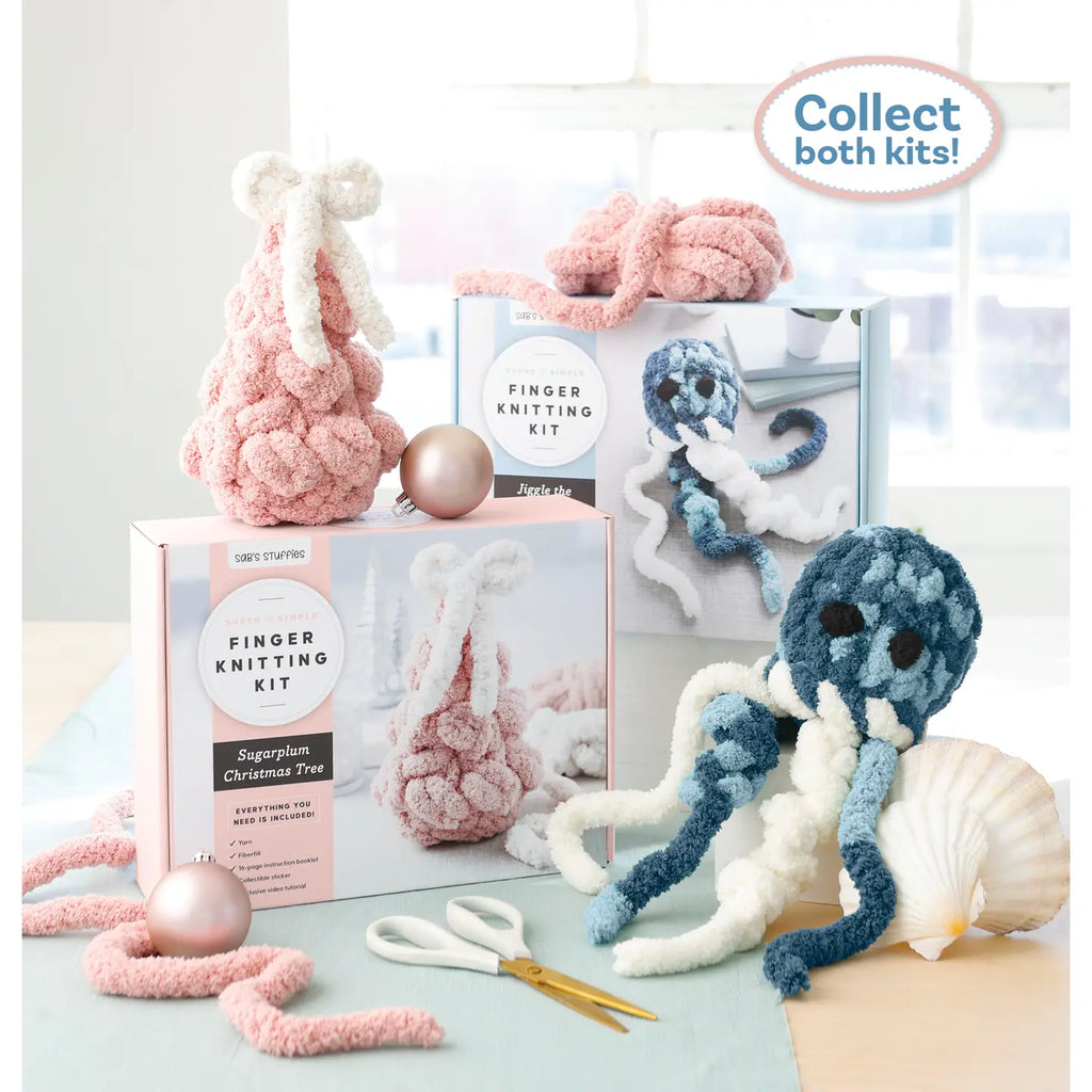 Sugarplum Finger Knitting Kit