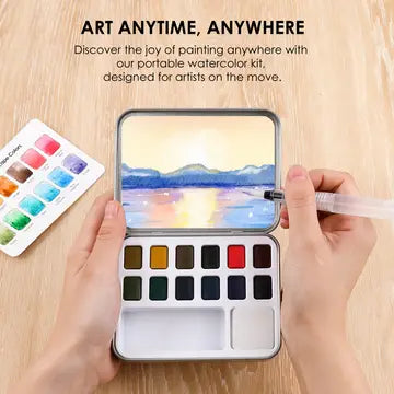 Landscape Water Coloring Pocket Set