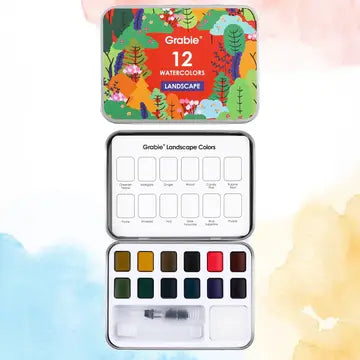 Landscape Water Coloring Pocket Set