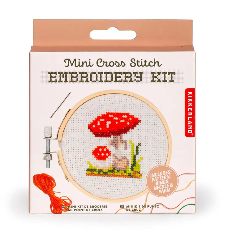 Mushroom Mini Cross Stitch