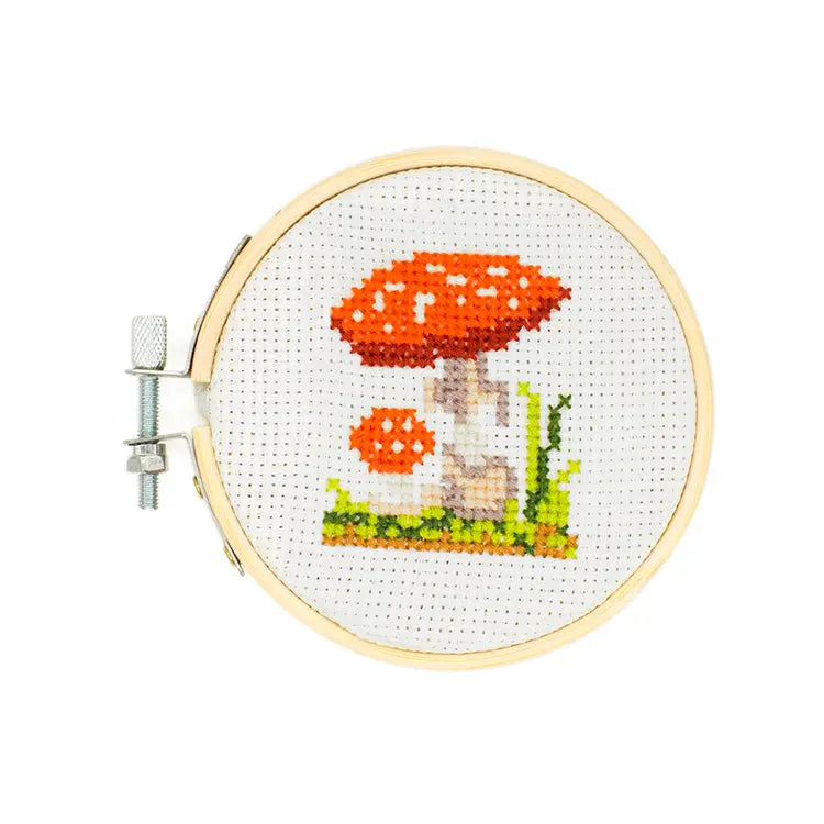 Mushroom Mini Cross Stitch