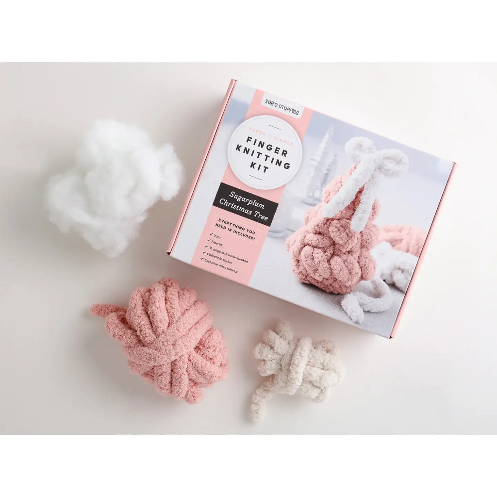 Sugarplum Finger Knitting Kit