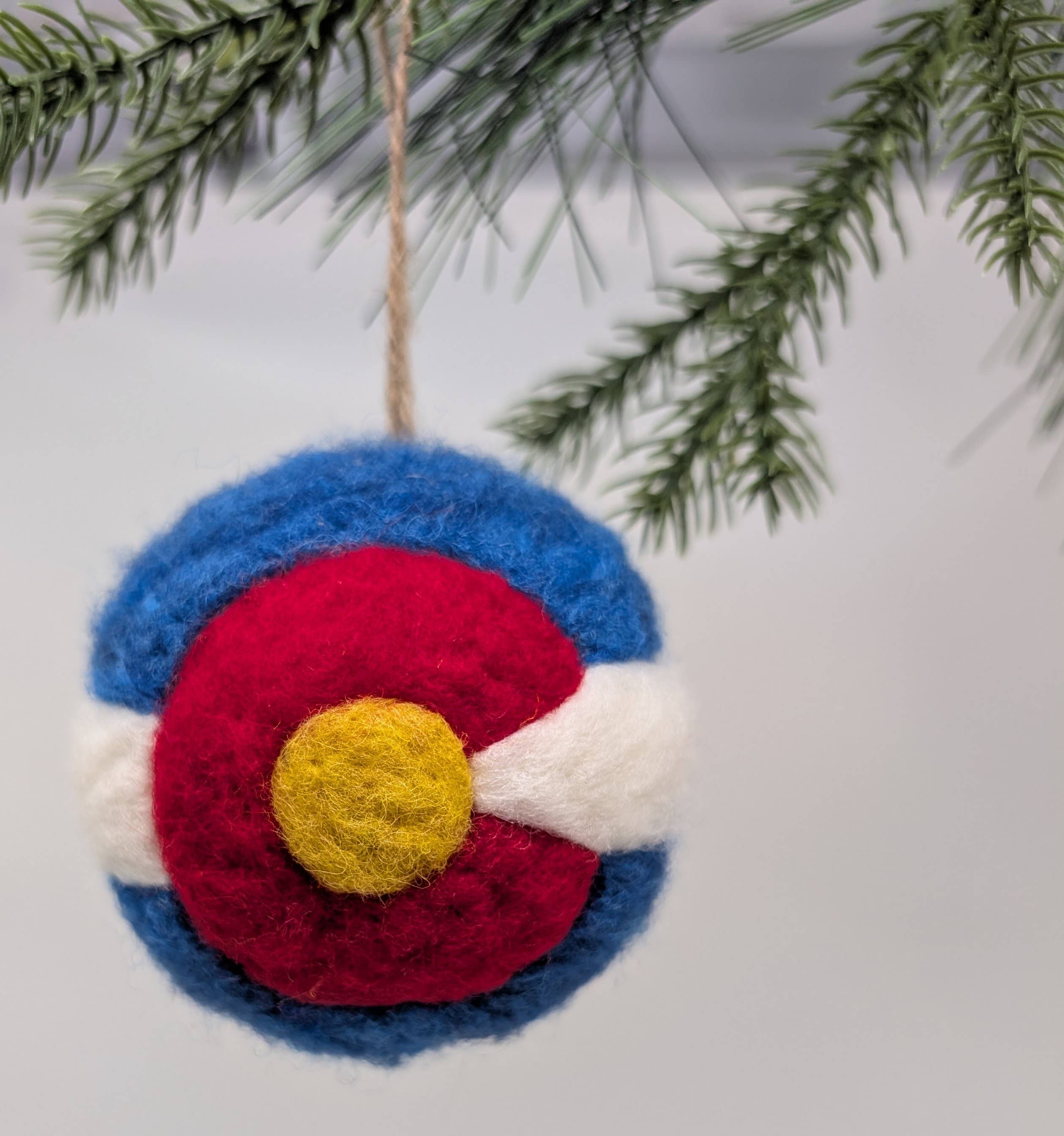 Colorado Flag DIY Needle Felting Ornament Kit