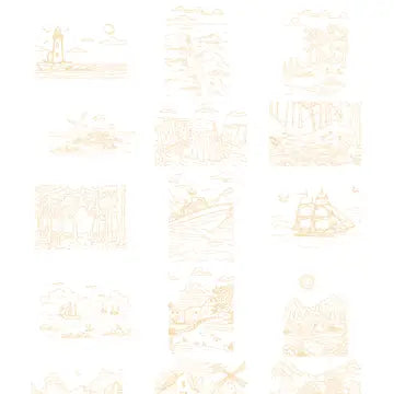 Landscape-Themed Water Coloring Book