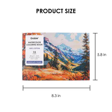 Landscape-Themed Water Coloring Book