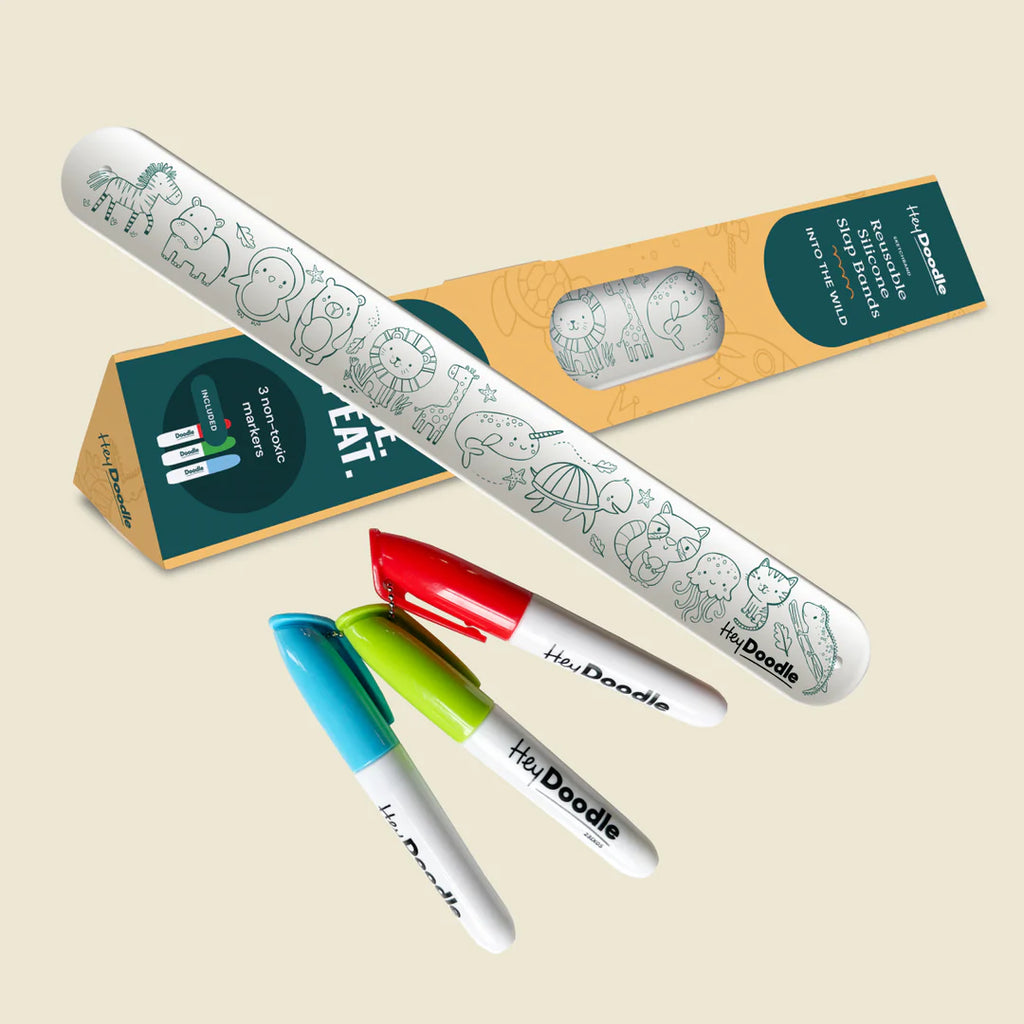 Reusable Into The Wild Coloring Slap Bracelet